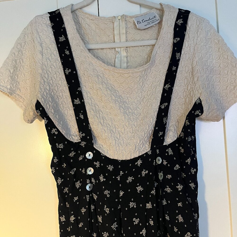 Fun vintage top/overall jumpsuit, suspenders